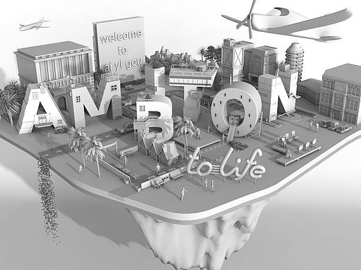 C4D场景建模——城市（个人主页-ZNDEyNTcyNDg=） - 场景 - 站酷设计师喜欢瞎扯原创素材 - 站酷ZCOOL