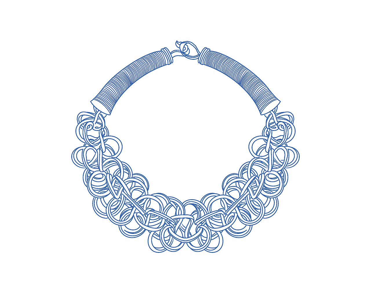 小练习--苗族银饰手绘线稿