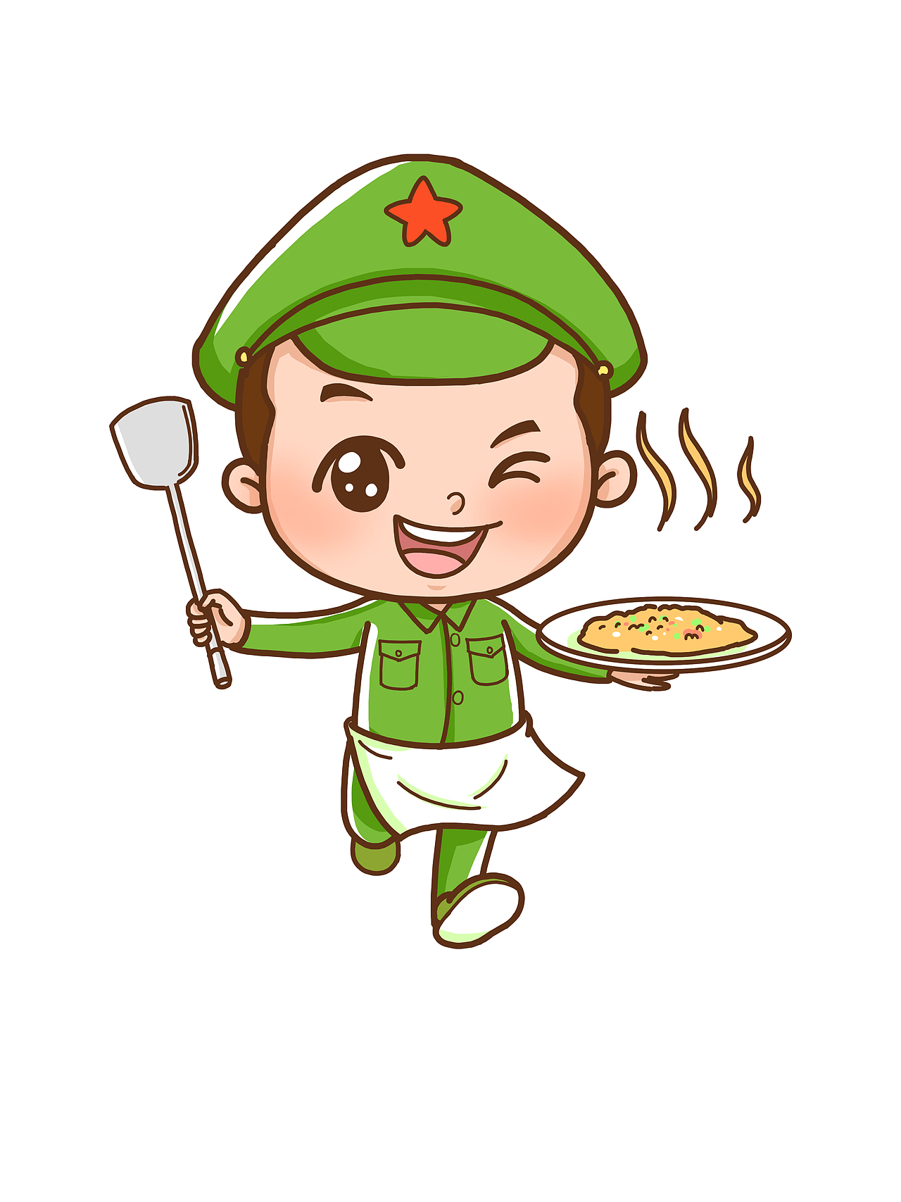 老兵餐饮动漫海报