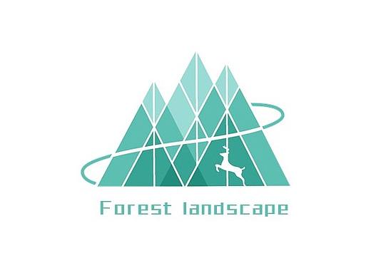 森林景观logo设计