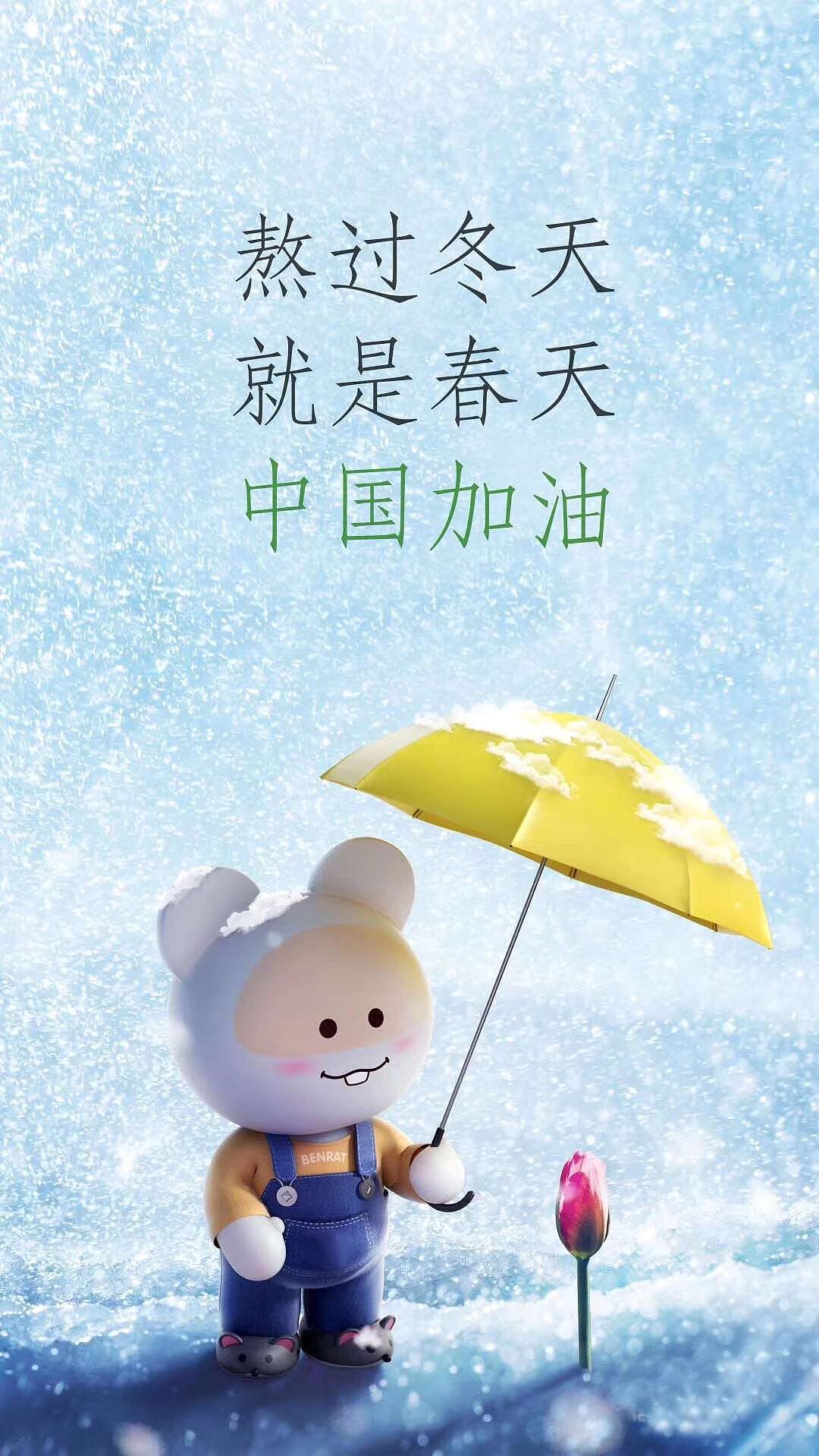 【鼠年壁纸】2020年春节笨笨鼠送祝福熬过冬天就是春天