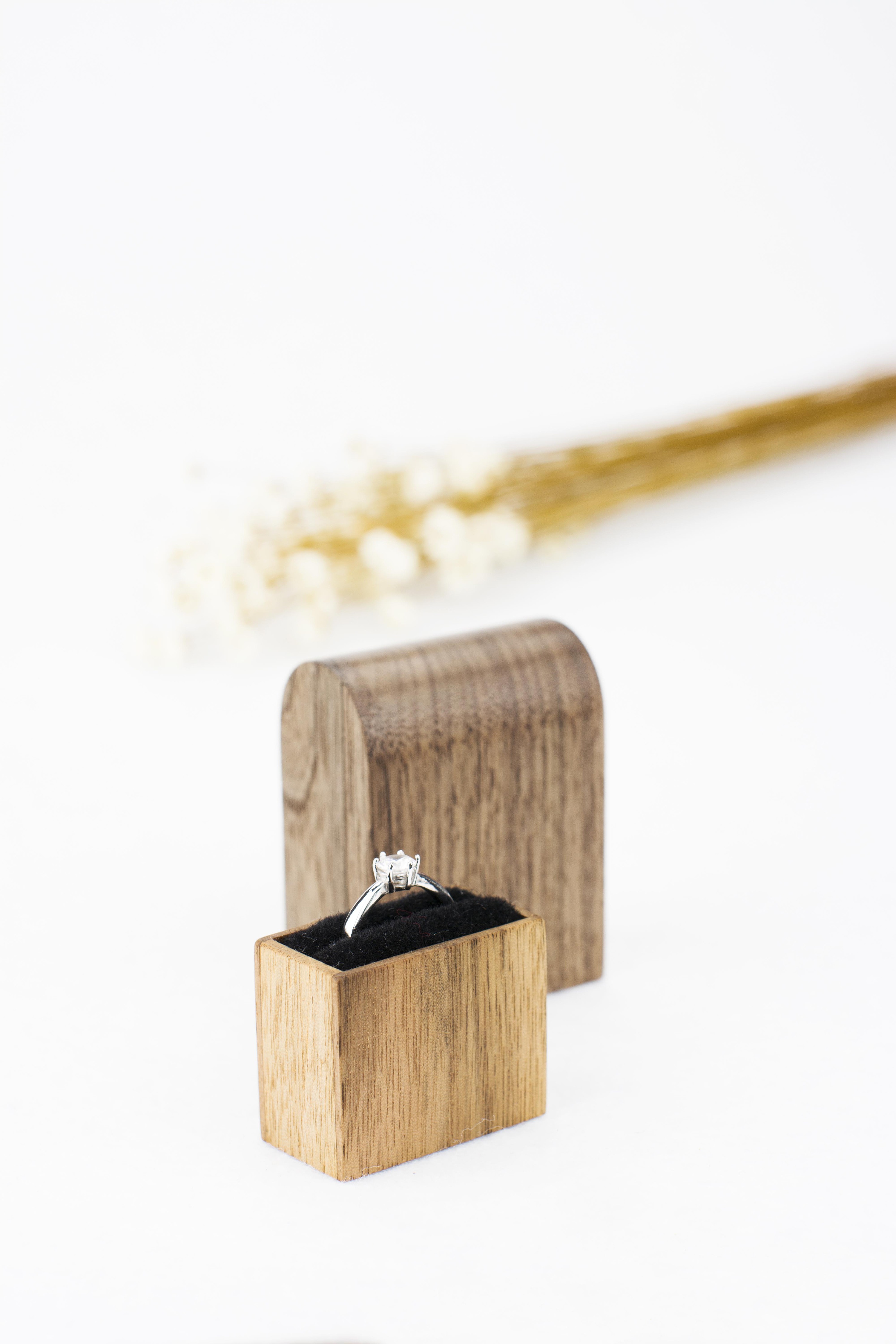 《恒家之造》 创意纯手工木质戒指盒 大纪念碑戒指盒