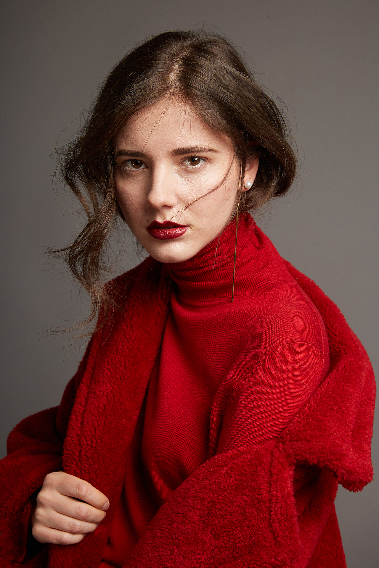 扣头发换背景人像修图