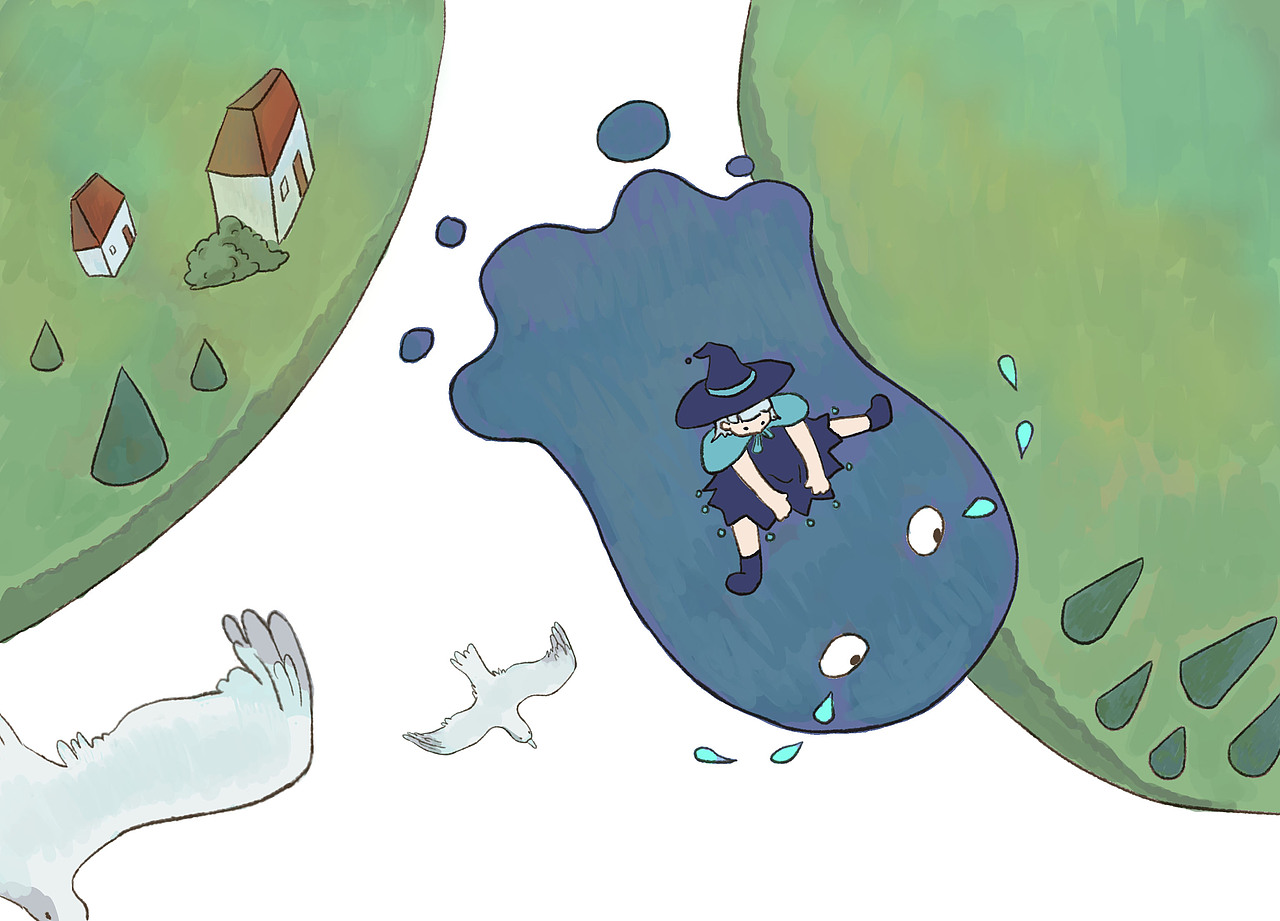 魔女与淤泥怪|插画|绘本|南和nh - 原创作品 - 站酷 (zcool)
