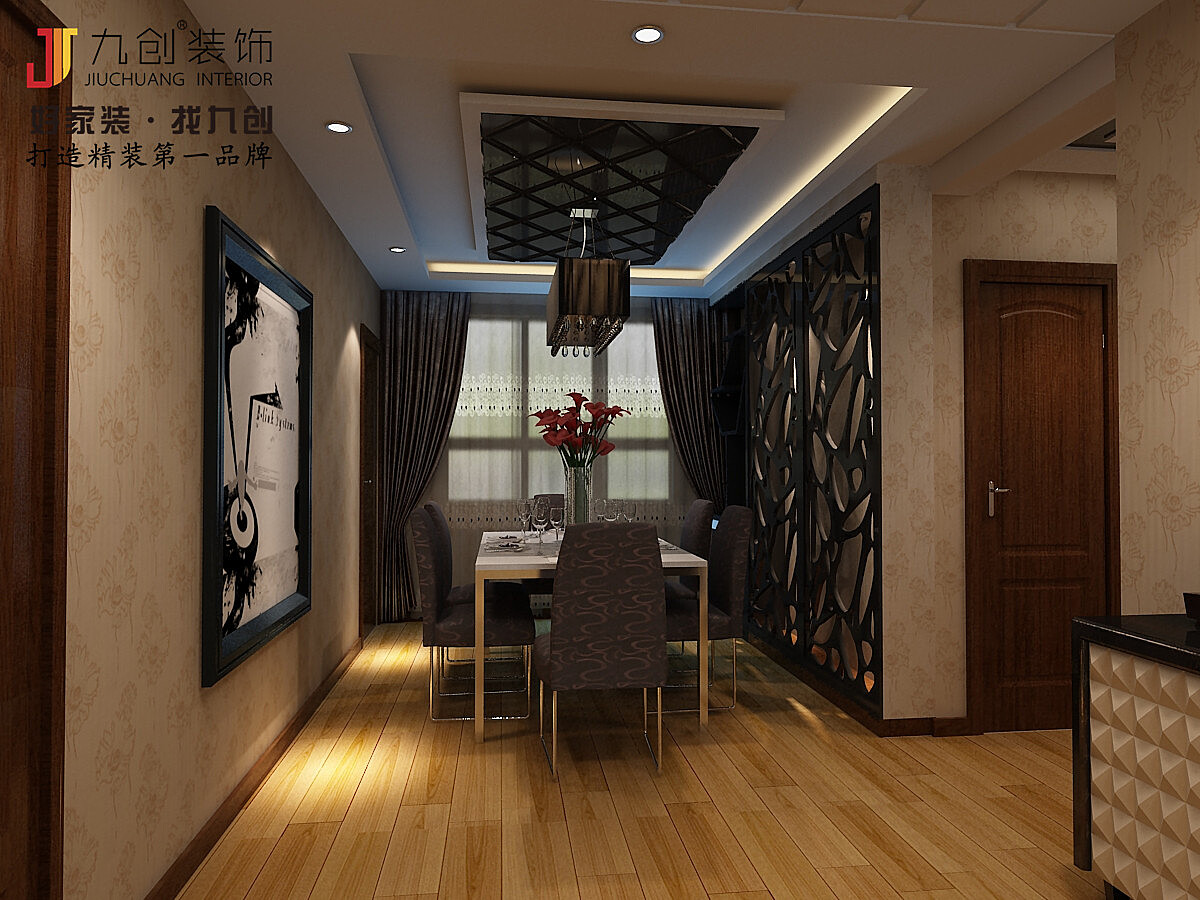 华润凯旋门-140平米三居欧式风格-谷居家居装修设计效果图