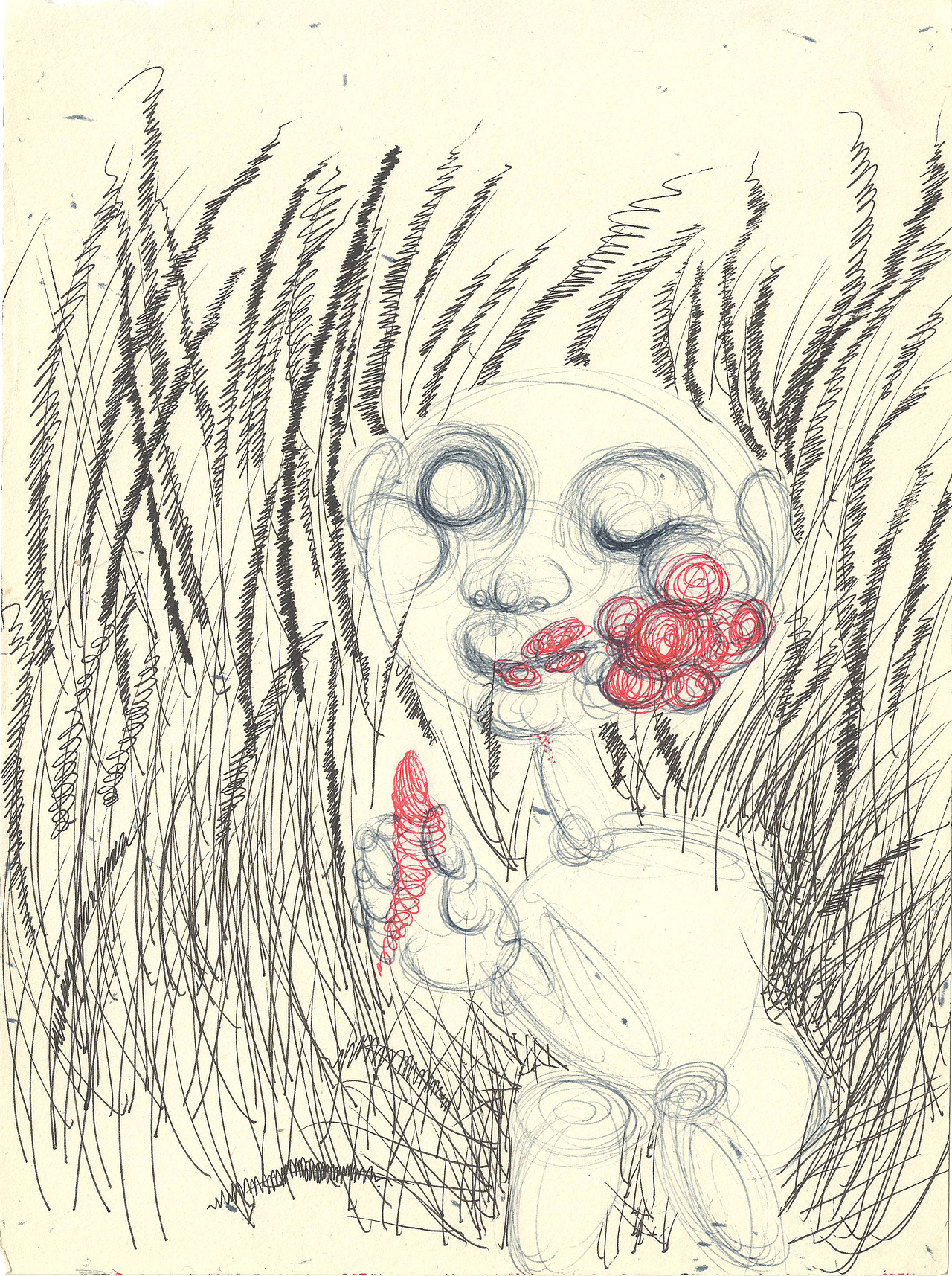 大二大三时期的纯线条速写