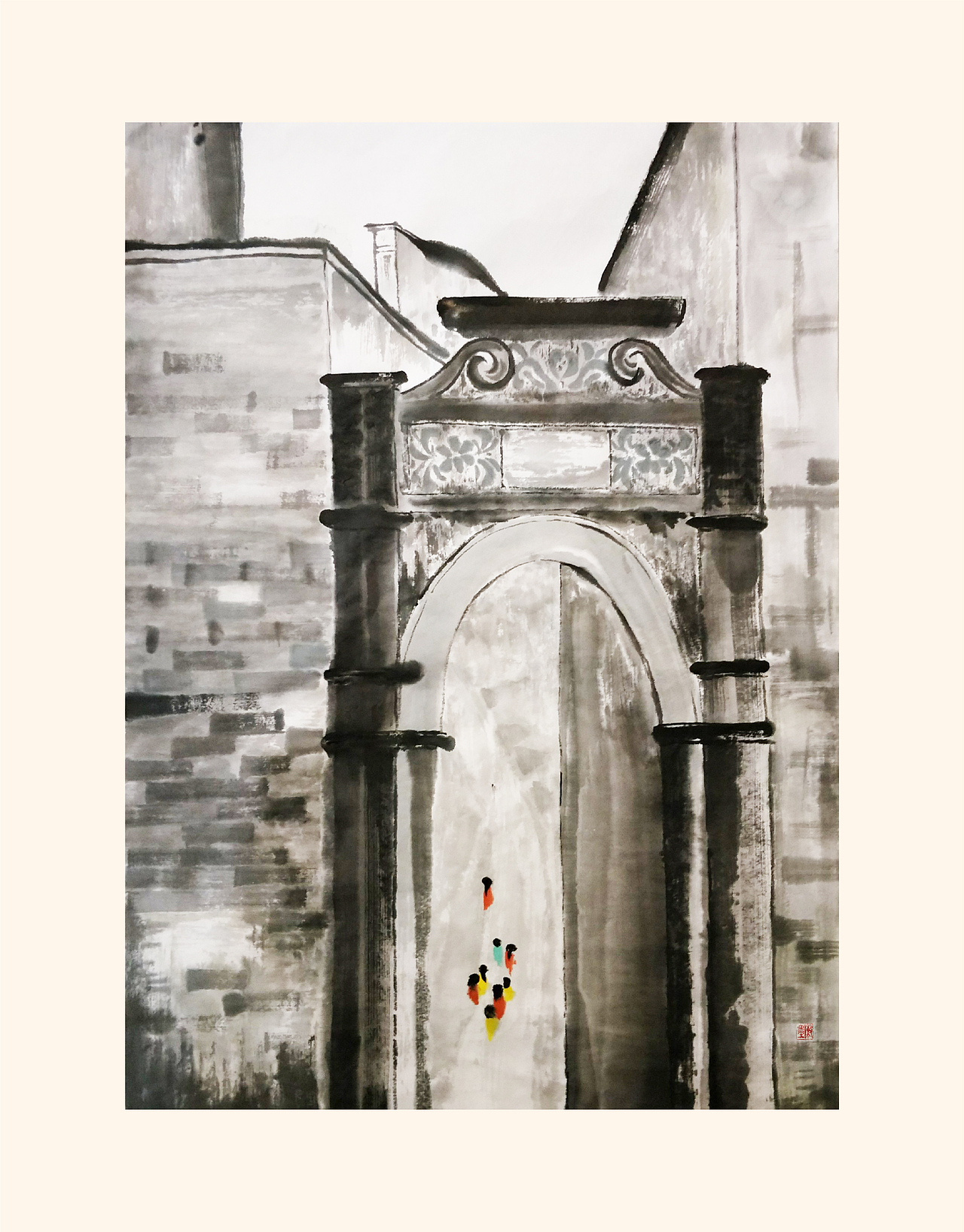 陈墨水墨作品《老屋系列》（图ZMjI1NzY4NzA4） - 绘画 - 站酷设计师艺术陈墨原创素材 - 站酷ZCOOL