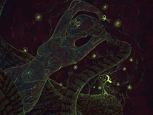 《少年蒙昧》抽象插画