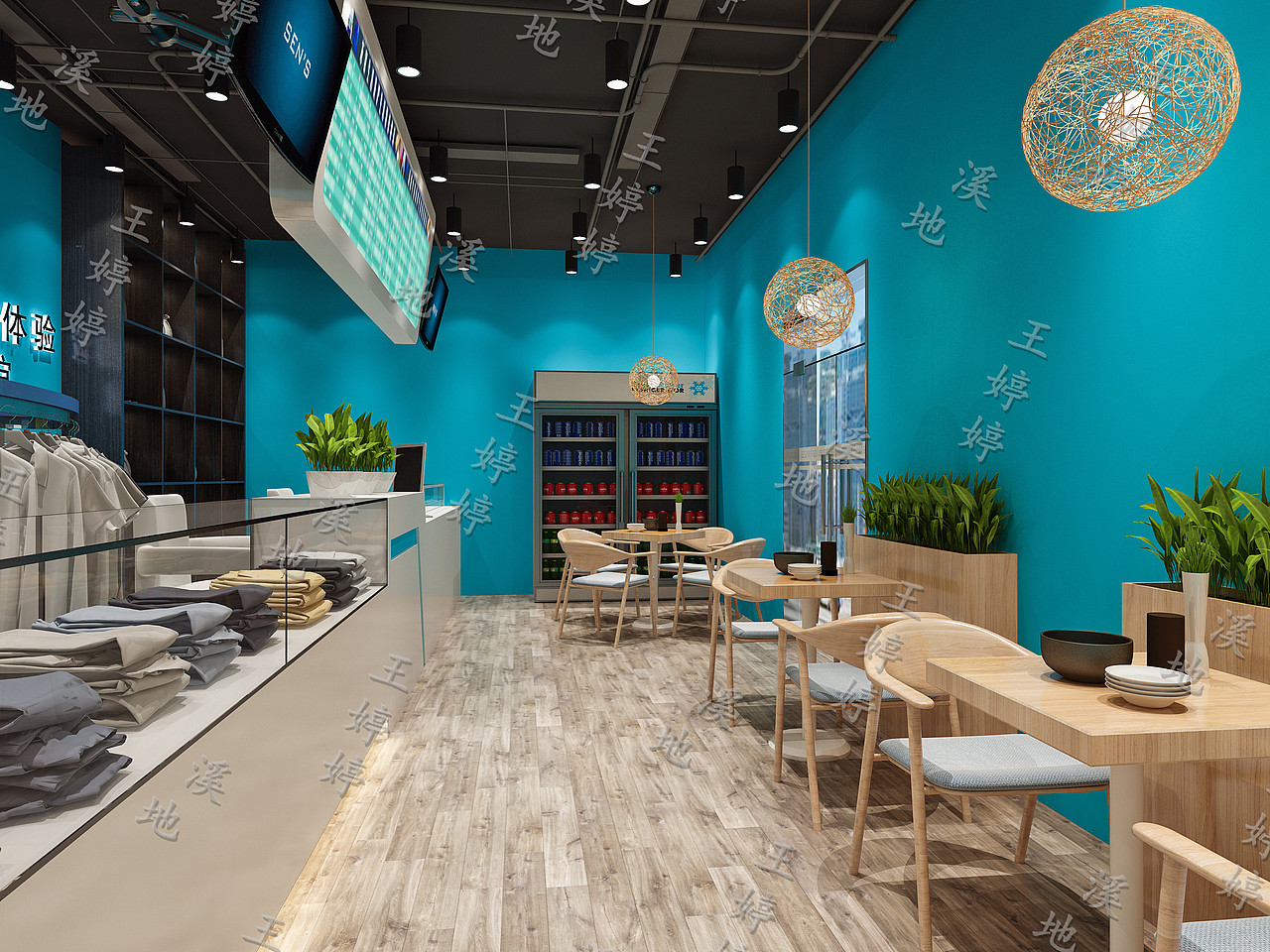 蓝色洗衣店（图ZMTkxMTgwODI0） - 家装设计 - 站酷设计师王婷婷XIDI原创素材 - 站酷ZCOOL