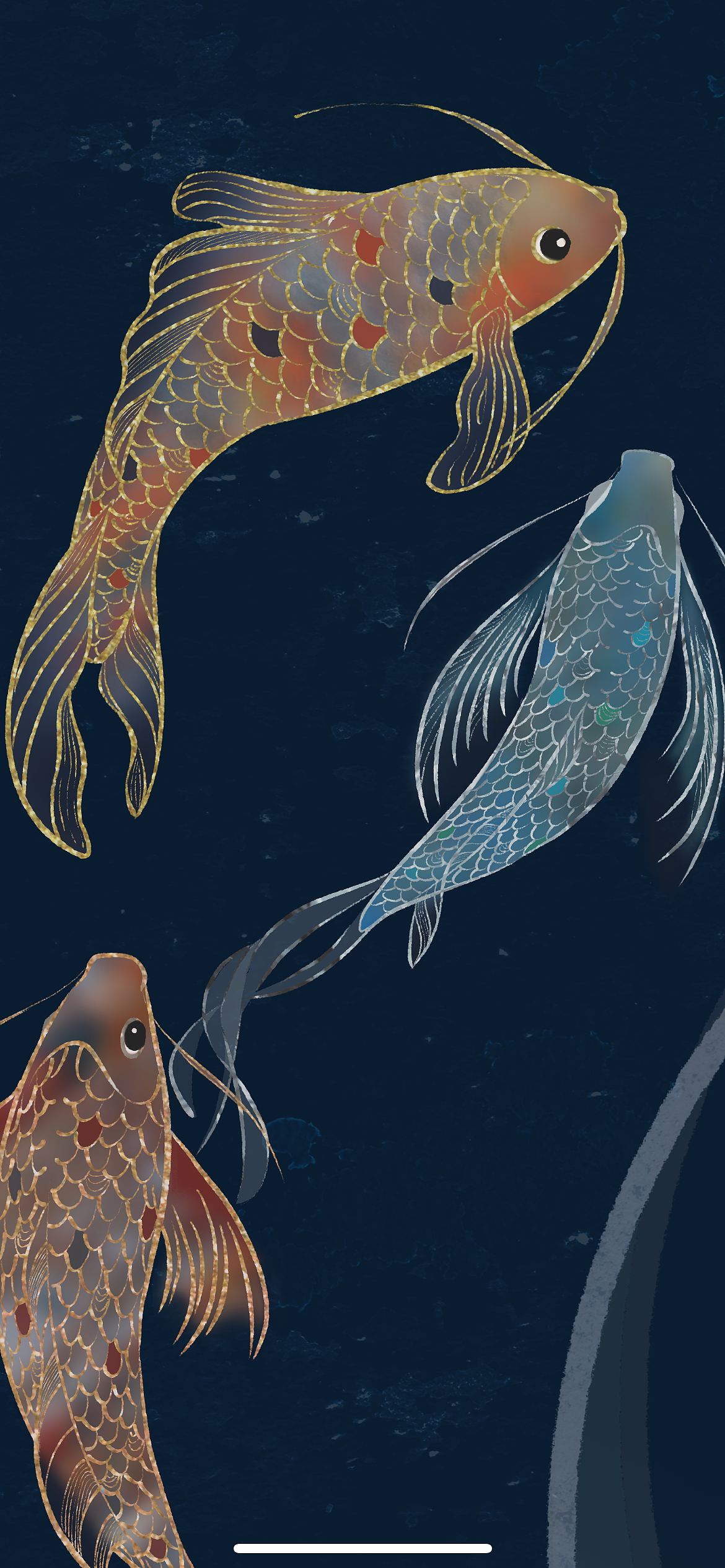 分享收藏纪念碑谷风格天官赐福蜜蜂绘制练习壁纸插画新国风procreate