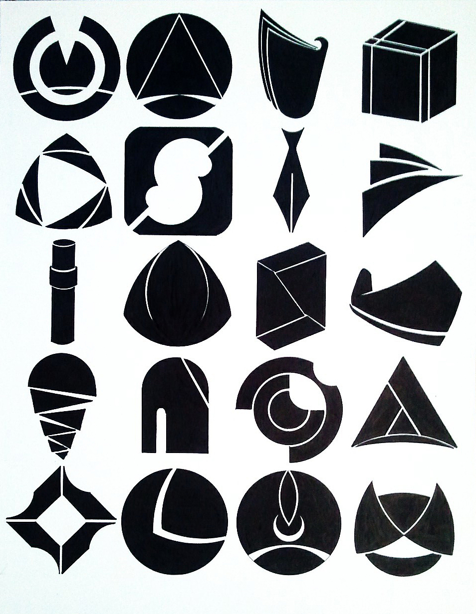 标志基础之图形创意练习（图ZNDU3NzgyMA==） - Logo - 站酷设计师洪斉原创素材 - 站酷ZCOOL