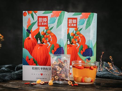 思仲系列花茶包装合集