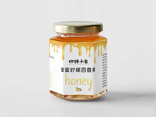 蜂蜜柠檬百香果 瓶贴