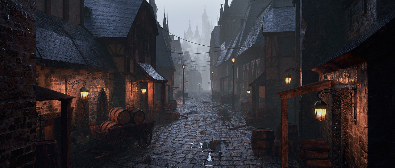 场景练习中世纪风格图