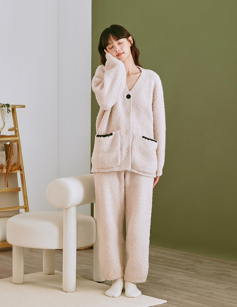 韩国模特家居服睡衣拍摄作品
