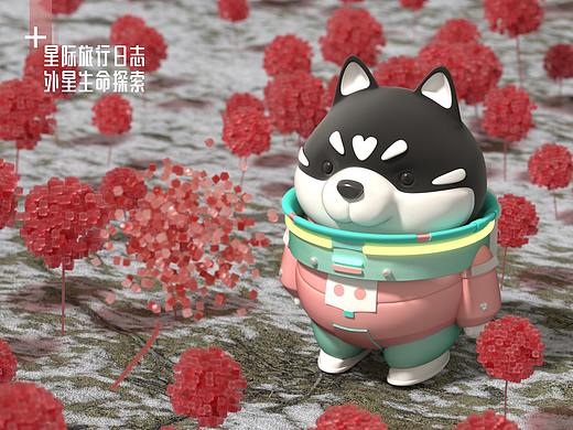 MUYAN星际旅行者宇航狗系列盲盒娃娃模型搭建练习
