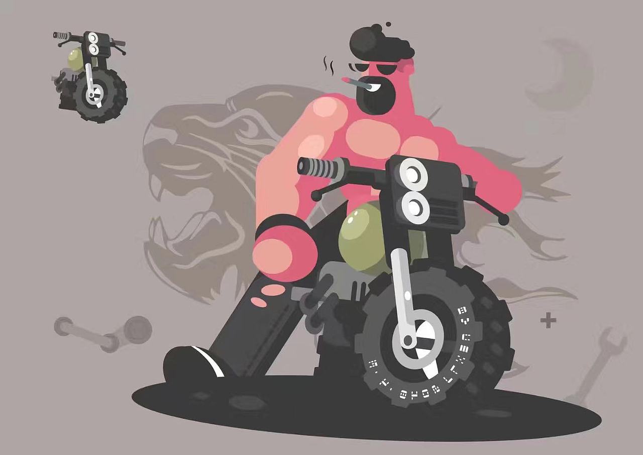 扁平画临摹练习