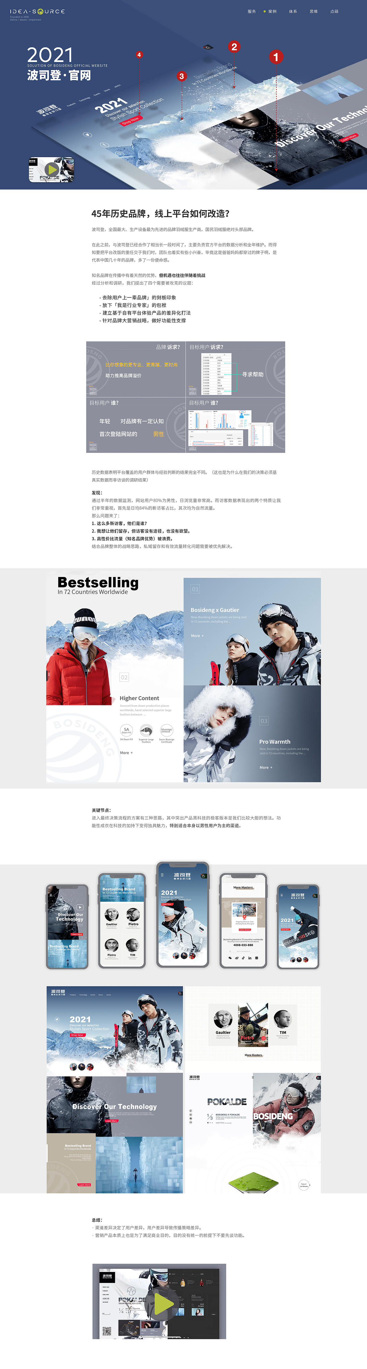 点硕&波司登 官网设计总结分享