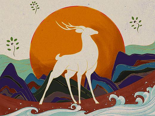 书籍装帧《鹿王本生图》