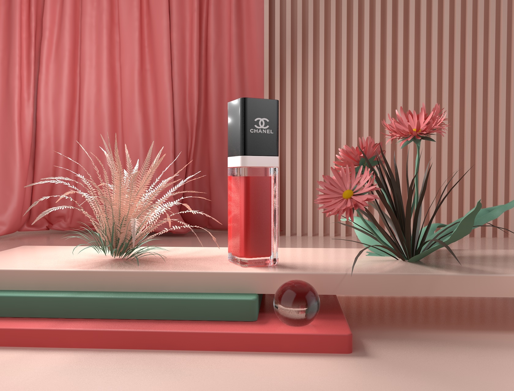 c4d化妆品建模|三维|场景|700英尺 - 临摹作品 - 站酷 (zcool)