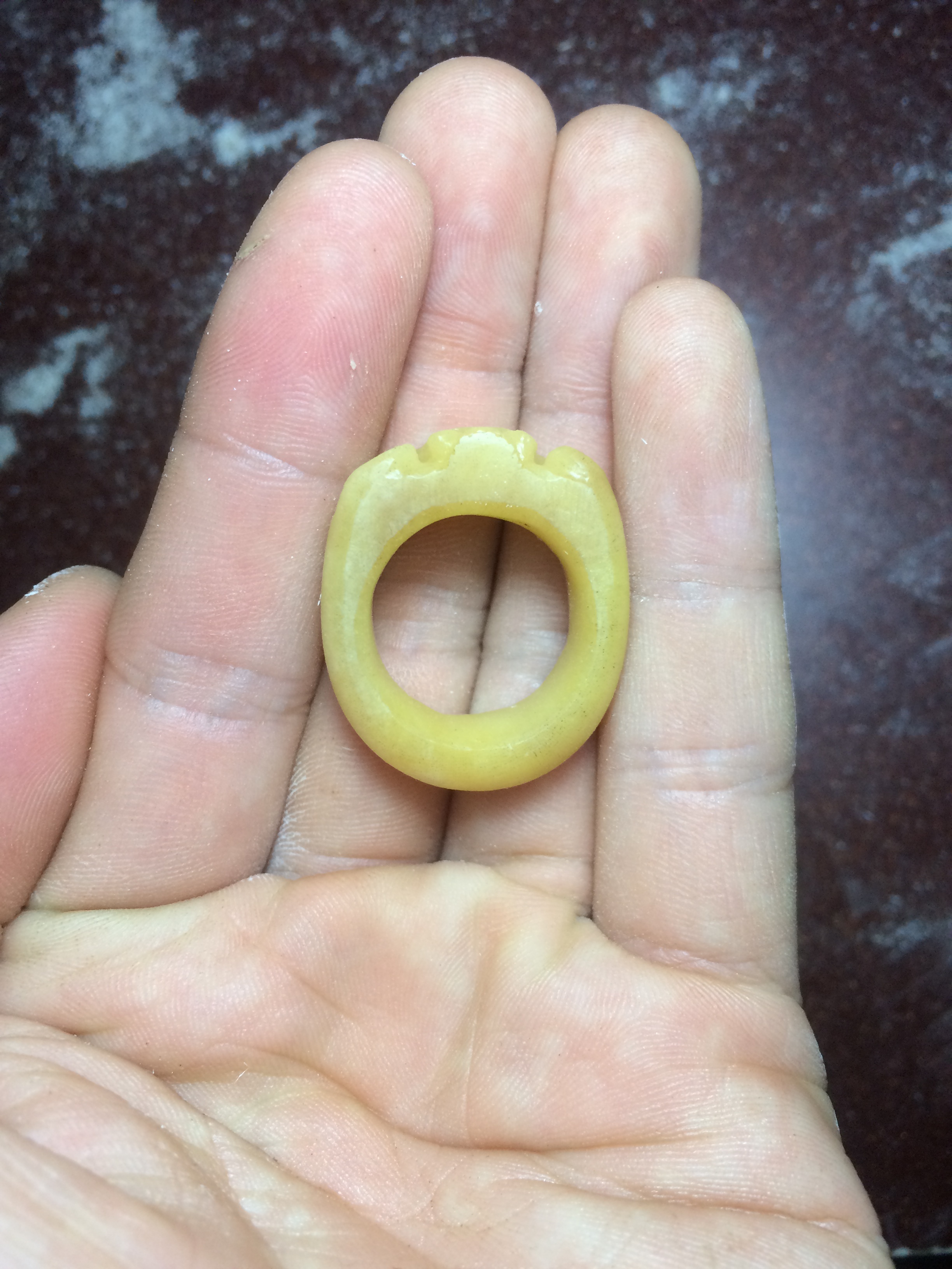 手作-《恶魔戒指》马骨戒指骨制品雕刻作品