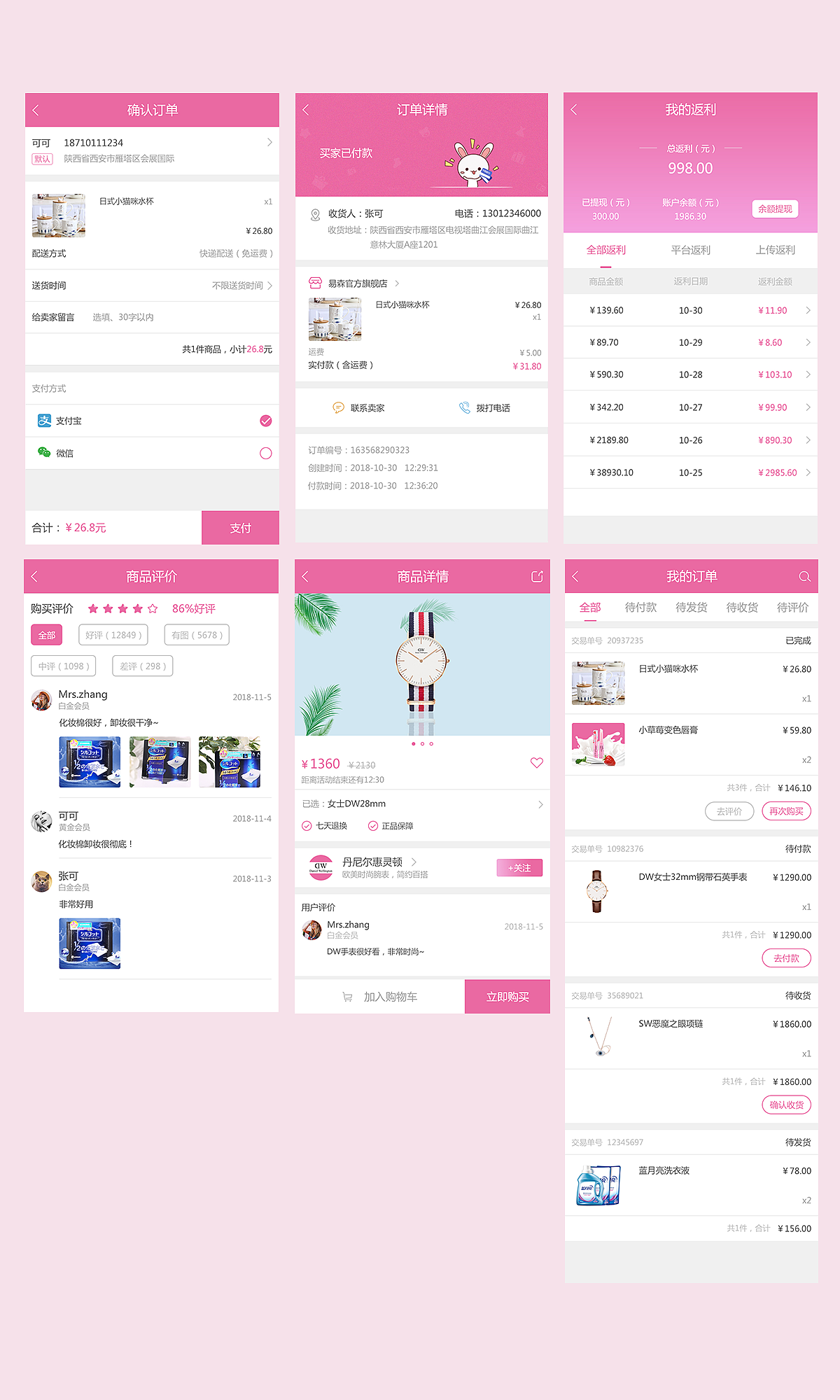 商城APP（图ZMTM0NTI5MzQ0） - APP界面 - 站酷设计师张可可er原创素材 - 站酷ZCOOL
