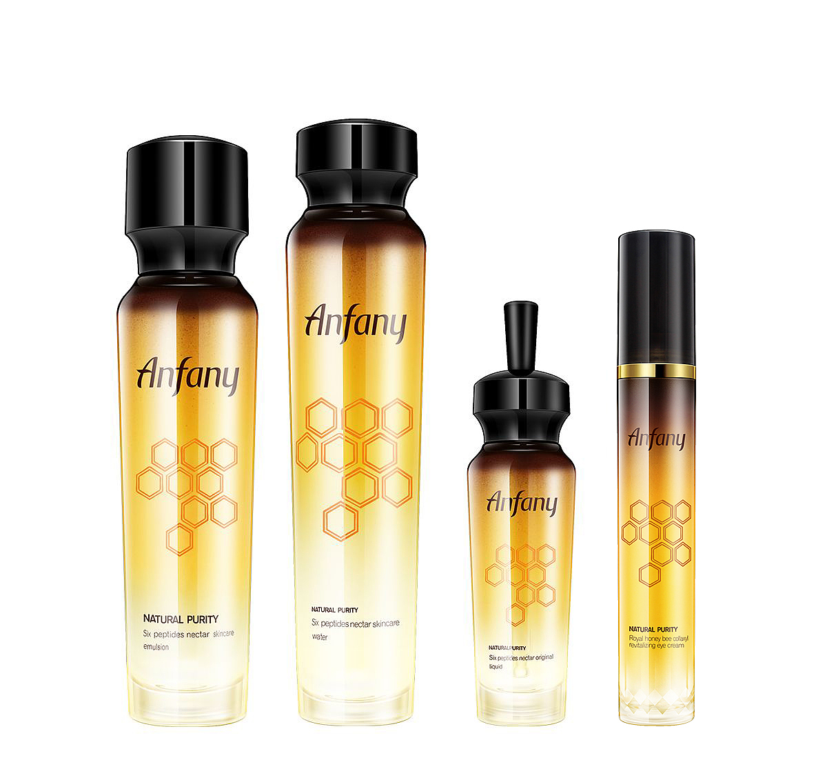 电商产品,玻璃、塑料护肤化妆品瓶子精修图