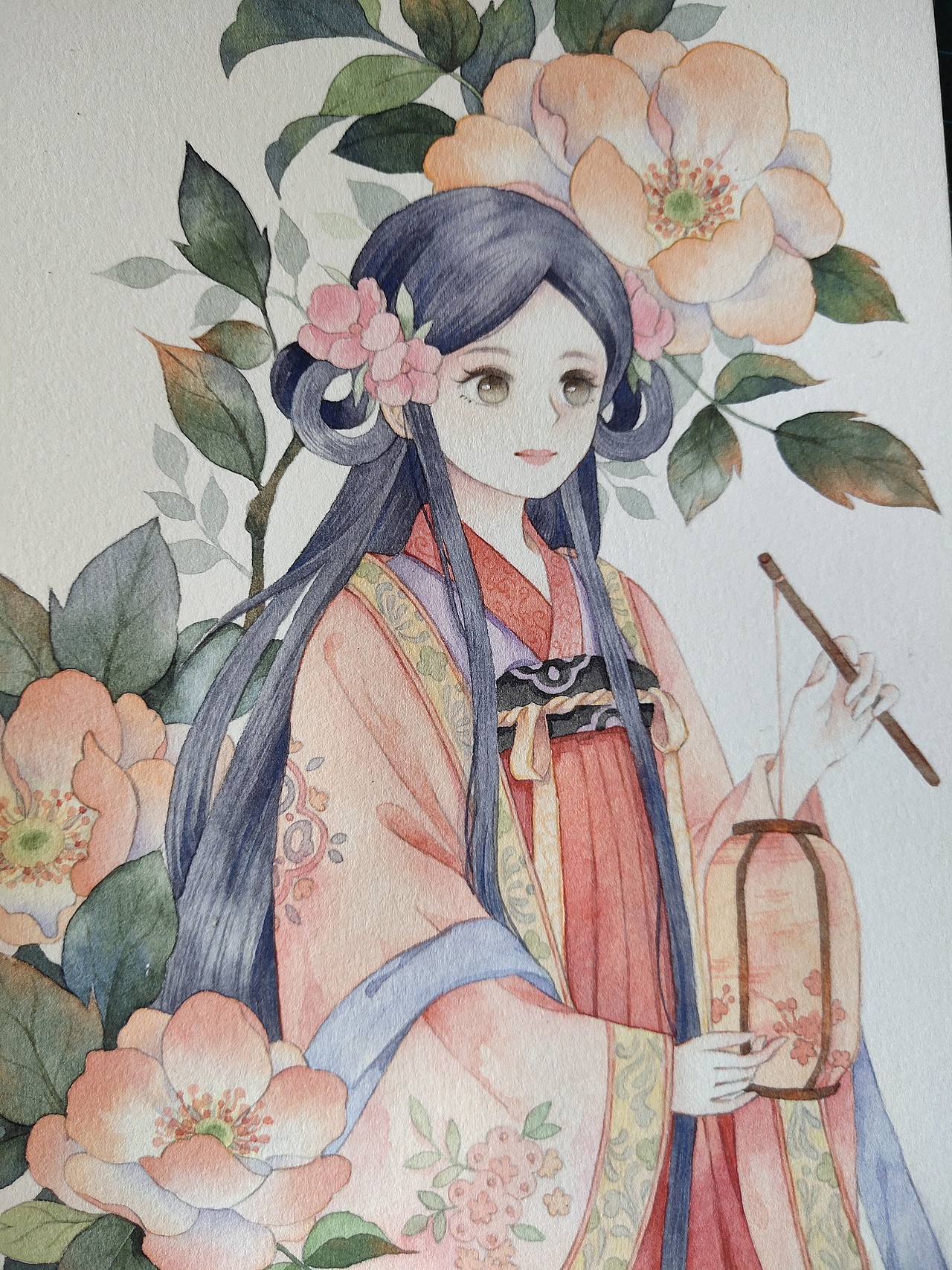 水彩古风女孩