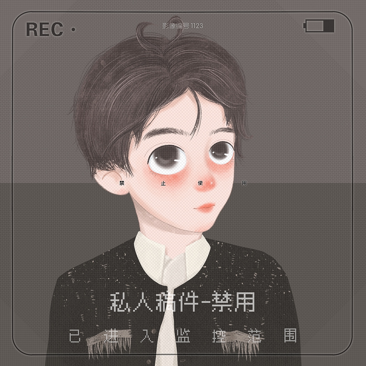 一些插画风的卡通小人儿