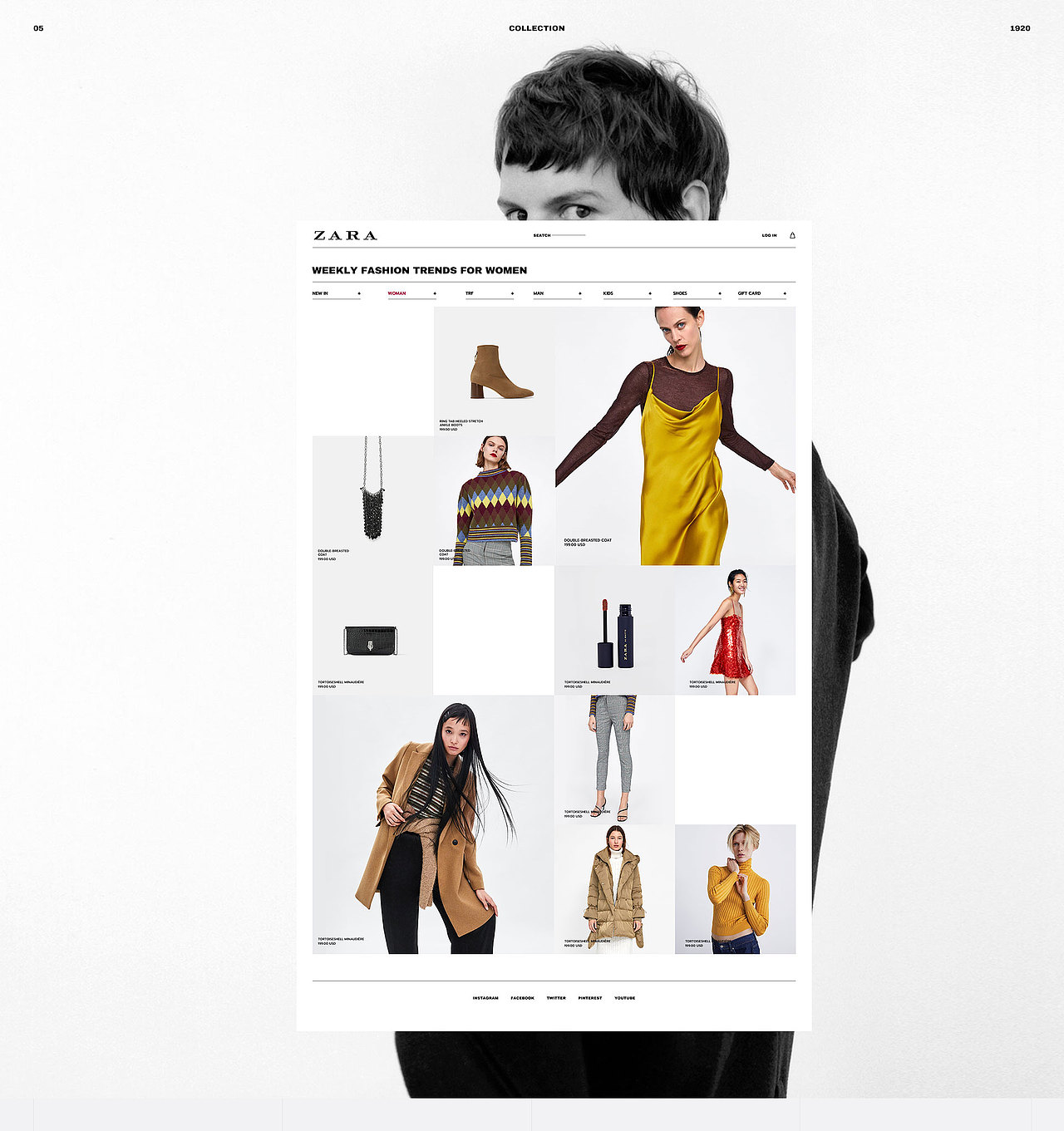 ZARA | Redesign（图ZMTQwNzM3NjQ4） - 企业官网 - 站酷设计师Spencexo原创素材 - 站酷ZCOOL