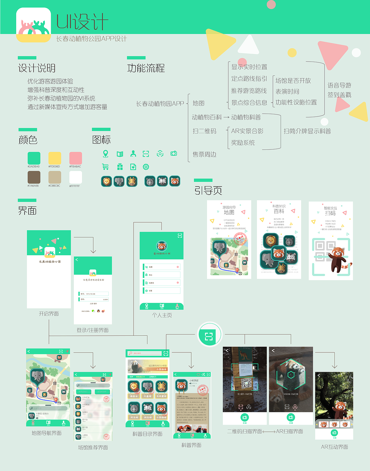 动植物公园APP UI设计