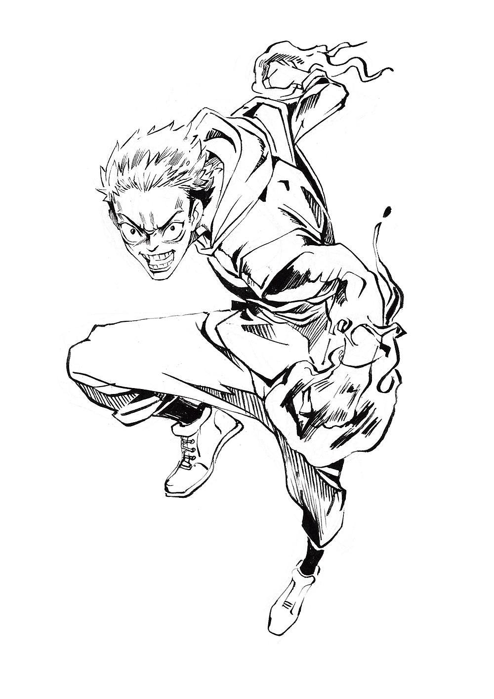 之前画的咒术同人（图ZMjQzOTkxODQ4） - 创作习作 - 站酷设计师画画的春哥原创素材 - 站酷ZCOOL