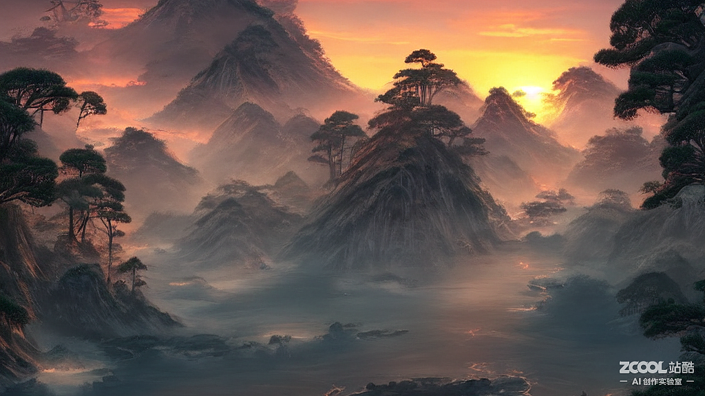 #AI创作实验室#晚霞