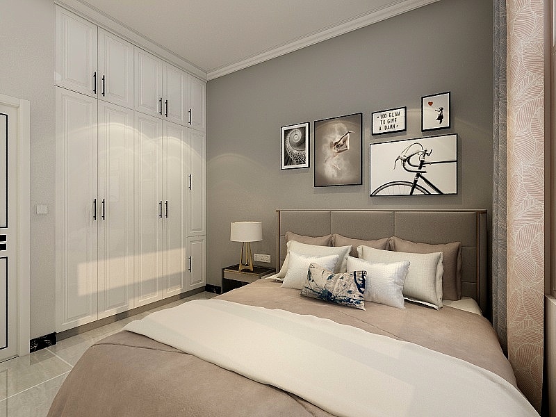 未来微墅100㎡冷淡风效果图