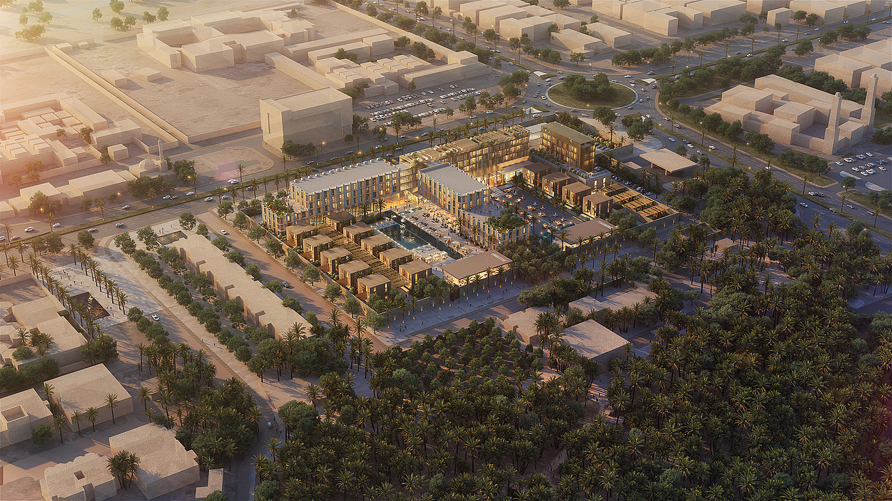 度假酒店鸟瞰效果图 birdsview|空间|建筑设计|xinsenc - 原创作品