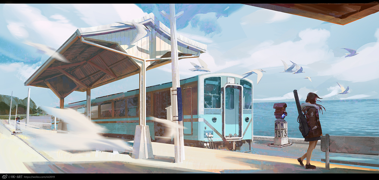 场景原画色彩练习（图ZMjgwMjAzMTM2） - 游戏原画 - 站酷设计师Wkwang原创素材 - 站酷ZCOOL