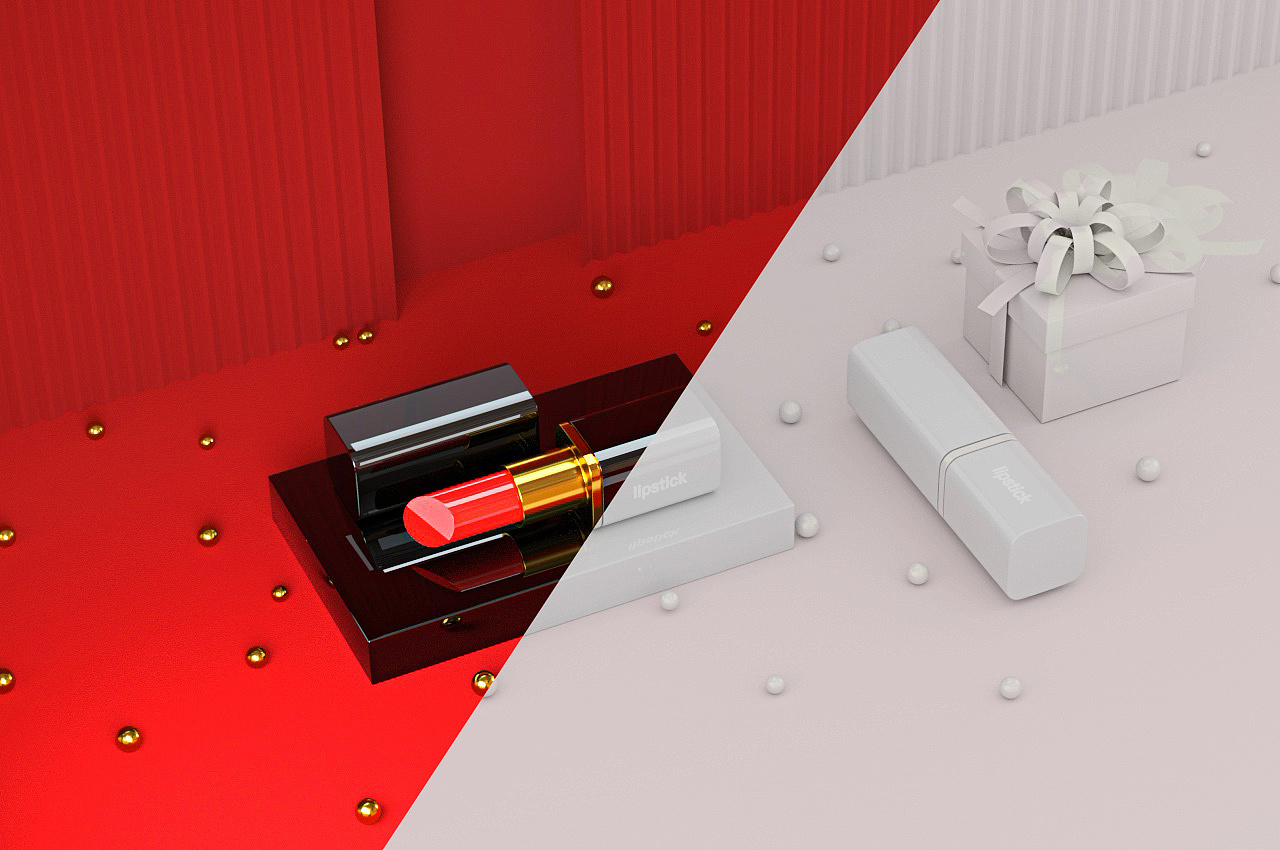 C4D口红（图ZMTg3ODUzNDMy） - 其他三维 - 站酷设计师Mandy&Lucy原创素材 - 站酷ZCOOL