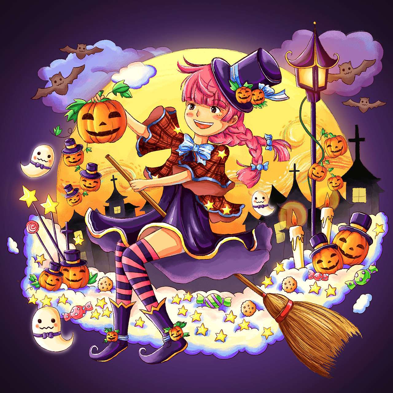 万圣节|插画|儿童插画|独风潇_原创作品-站酷zcool