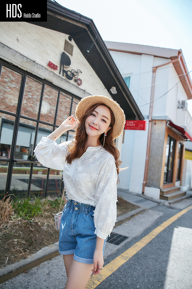 韩国模特韩风女装春夏装街景拍摄