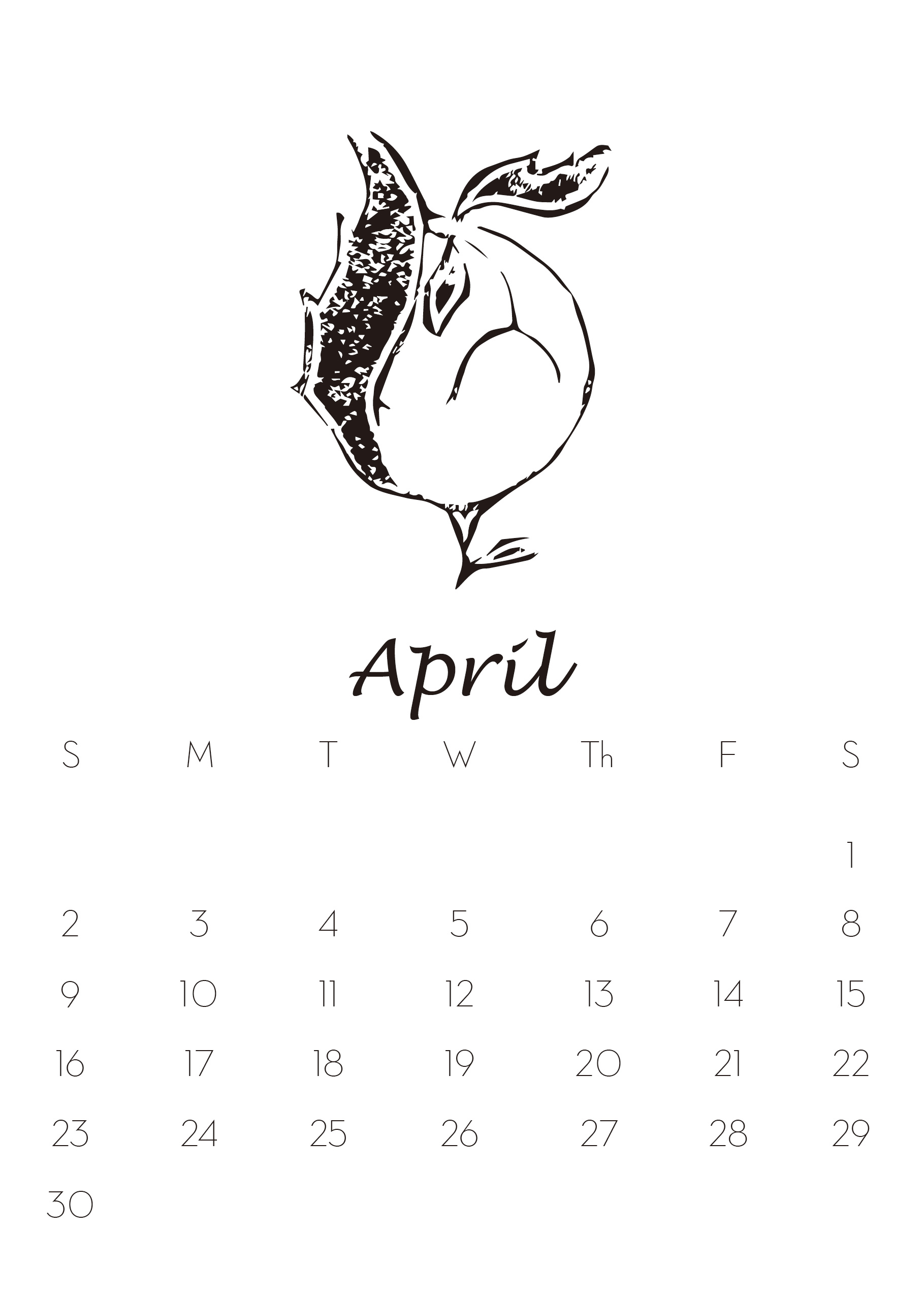 【橡皮章】鸡年月历设计