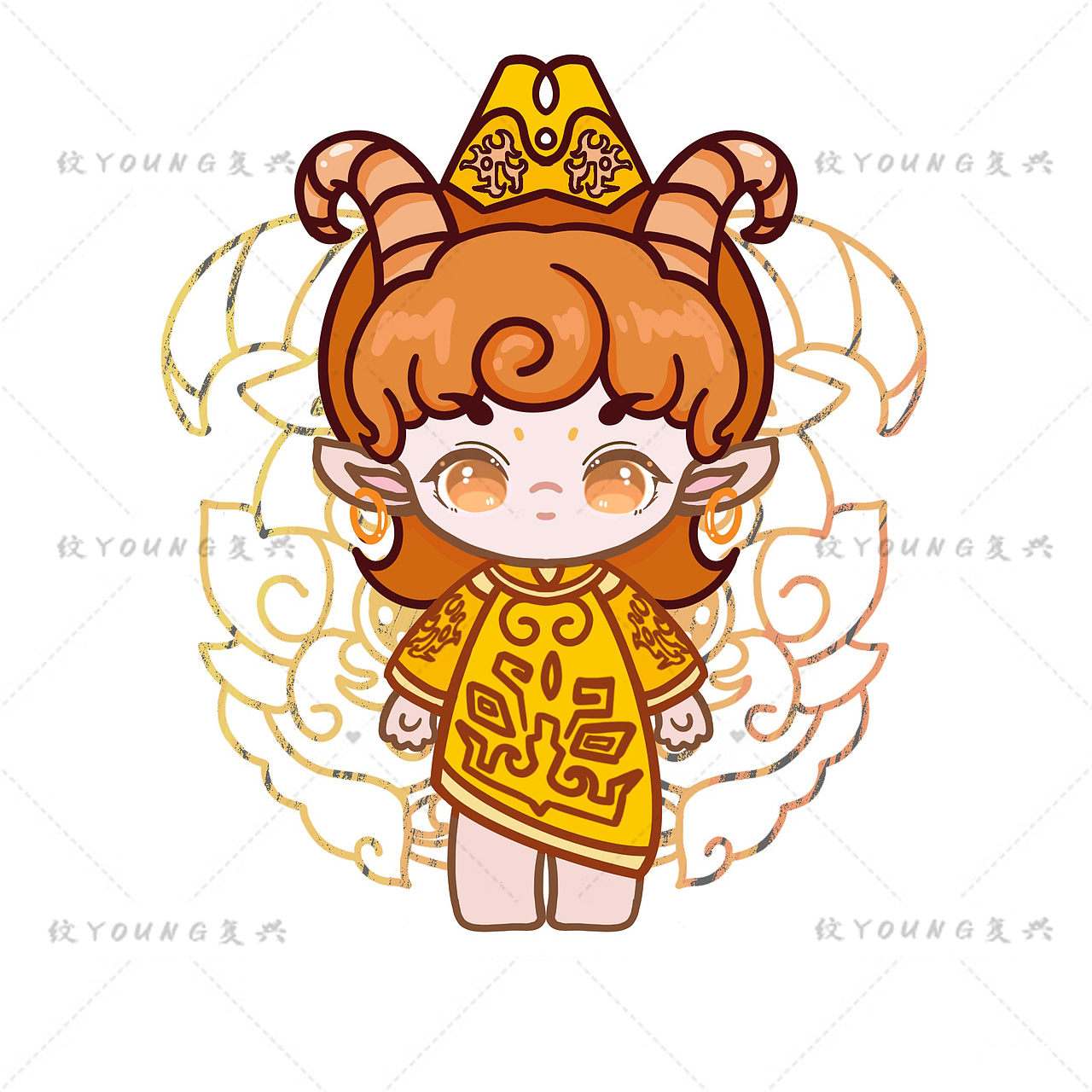 青铜纹样创新（图ZMjg2MTk2NjEy） - IP形象 - 站酷设计师源子爱画画原创素材 - 站酷ZCOOL