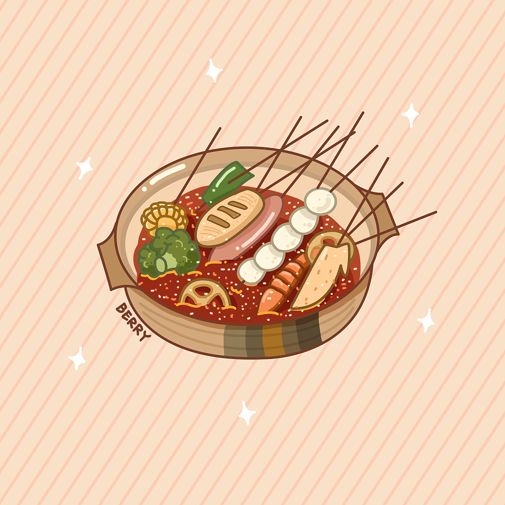 原创 | 一组美食插画小练习（图ZMjkzMTAxMDM2） - 创作习作 - 站酷设计师手机用户小贝原创素材 - 站酷ZCOOL