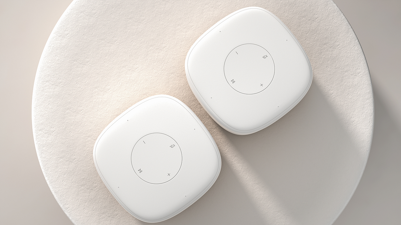 产品渲染----简约小音响