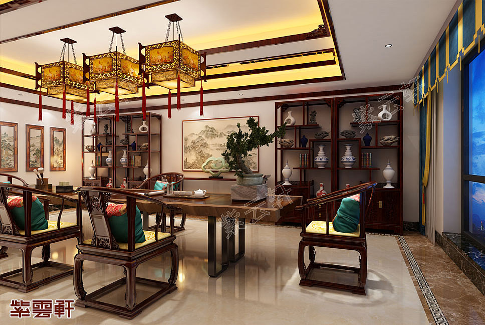 江苏省苏州市别墅中式装修——绝美的中国色（图ZMjUwNjY3NzAw） - 家装设计 - 站酷设计师紫云轩中式原创素材 - 站酷ZCOOL