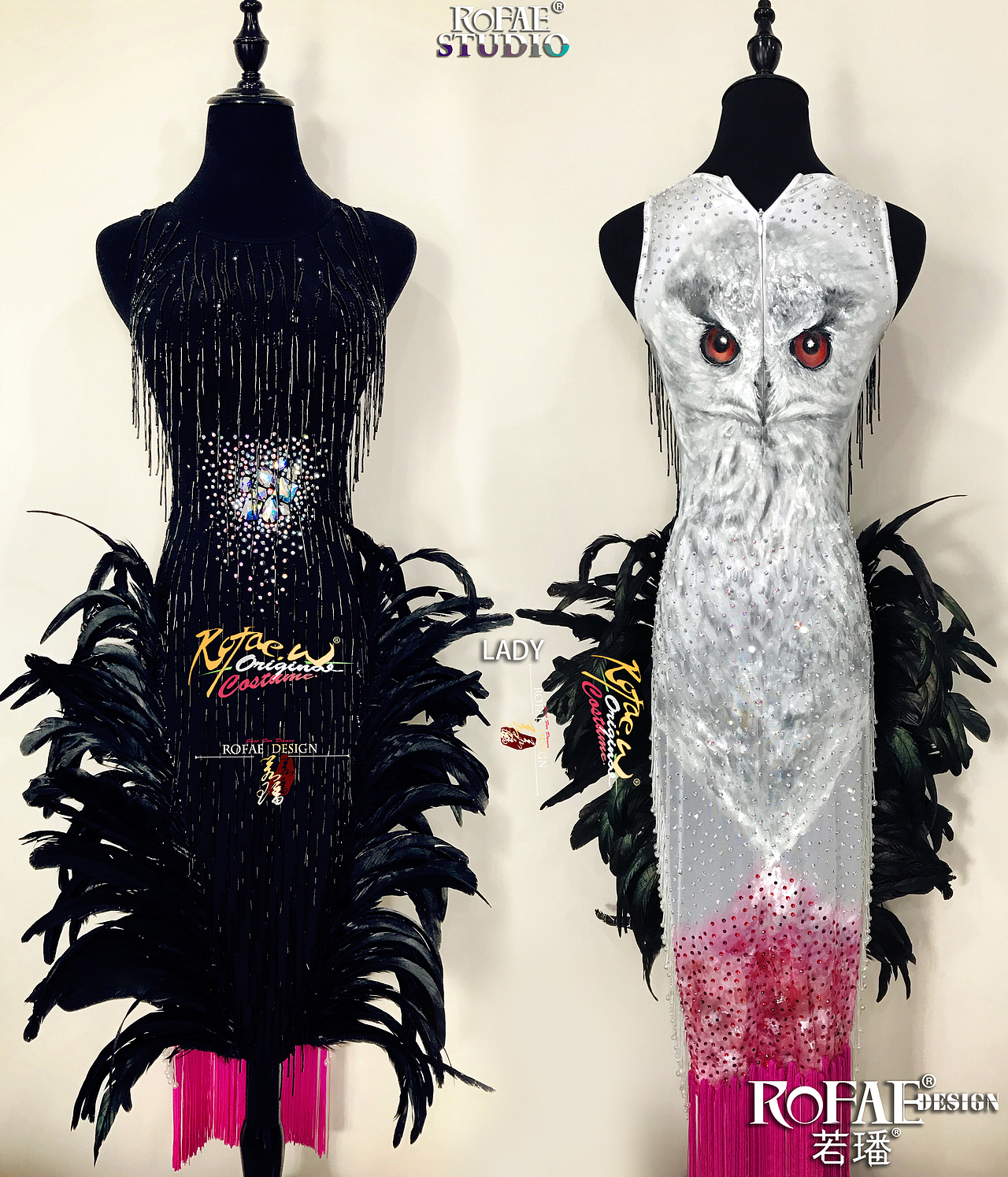 加毛加钻加珠管等辅料,成衣出炉