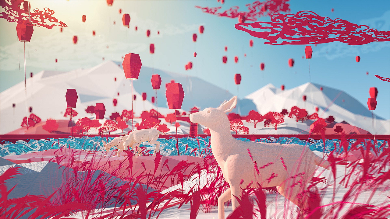 湖南卫视《2019小年夜春晚》片头（图ZMTQzNTE0MDUy） - 动画/影视 - 站酷设计师still_design原创素材 - 站酷ZCOOL