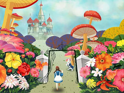 儿童绘本/儿童插画——《爱丽丝梦游仙境》