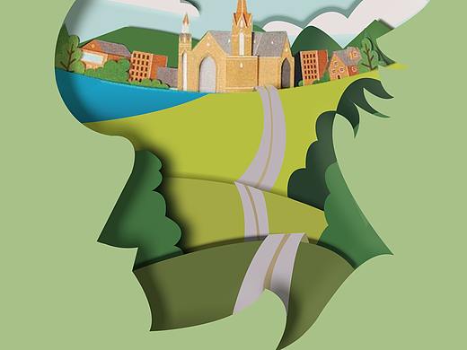 一组剪纸风格作品（个人主页-ZNDkxMTUyMTI=） - 创作习作 - 站酷设计师夜麋原创素材 - 站酷ZCOOL