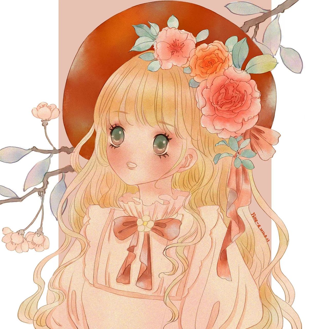 水彩少女/头像/二次元