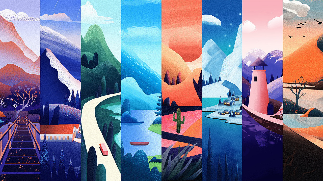 【板绘】风景插画练习